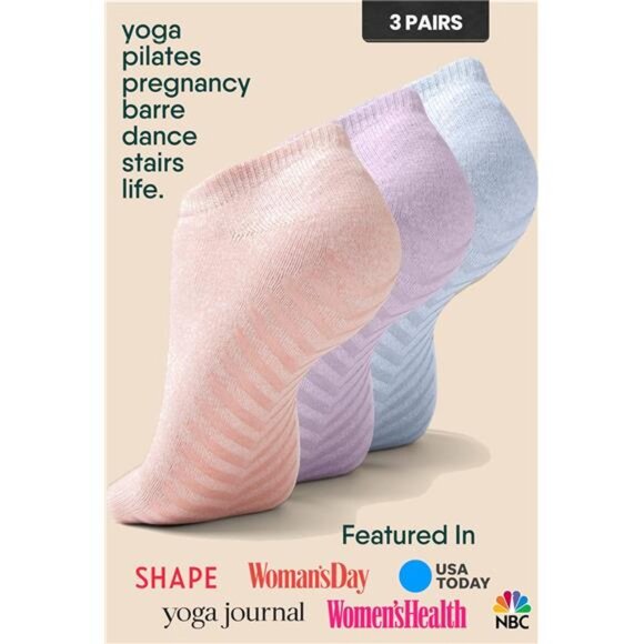 Grip Socks for Women and Men - Non Slip Socks -Yoga Socks with Grippers Non Skid - Picture 2 of 7